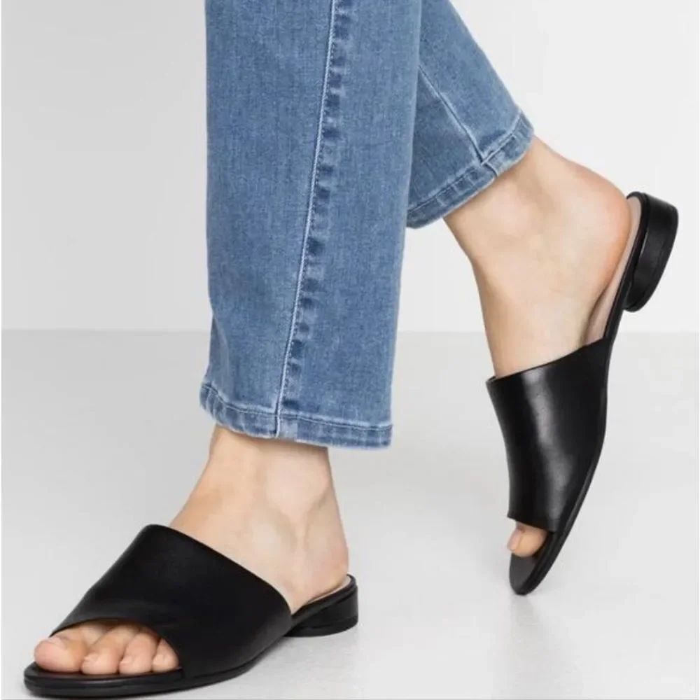 ECCO SLIDE WOMENS FLAT LEATHER SANDAL II